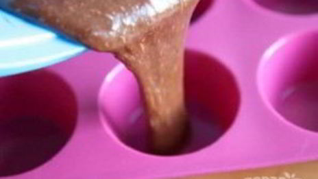 кекс с жидким шоколадом внутри