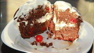 Кекс Вишня-кэроб