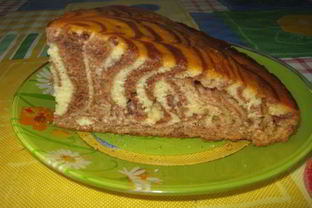 Кекс Зебра на сметане