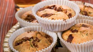 Кексы с беконом