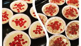 Кексы с черникой