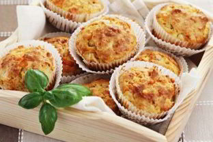 Кексы с курицей и сыром