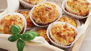 Кексы с курицей и сыром