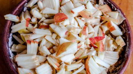 кексы с яблоком