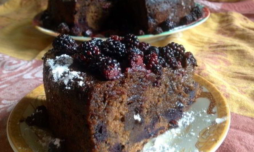 Рецепт кофейный кекс с черникой, ежевикой и кардамоном