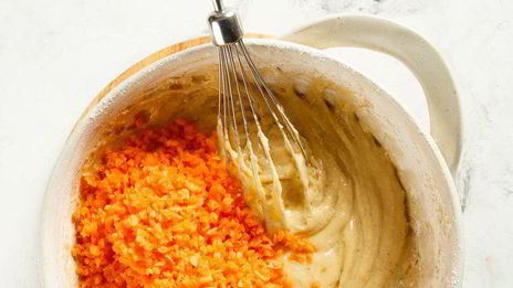 морковный кекс со сметанной глазурью