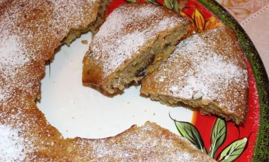 Рецепт овсяный кекс с курагой