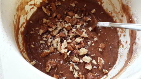 постный шоколадно-ореховый кекс