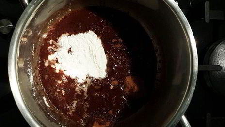 постный шоколадно-ореховый кекс