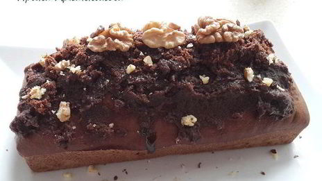 постный шоколадно-ореховый кекс
