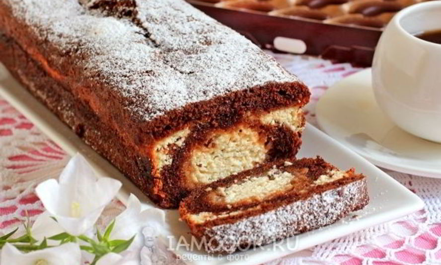 Рецепт шоколадно-творожный кекс