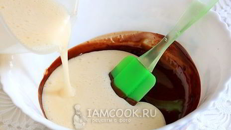 шоколадно-творожный кекс