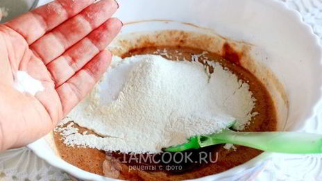 шоколадно-творожный кекс