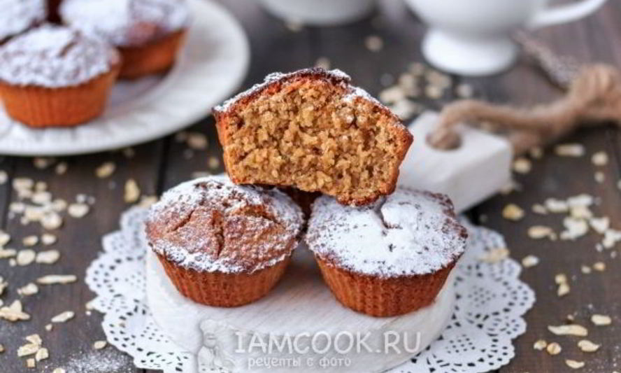 Рецепт творожно-овсяные кексы