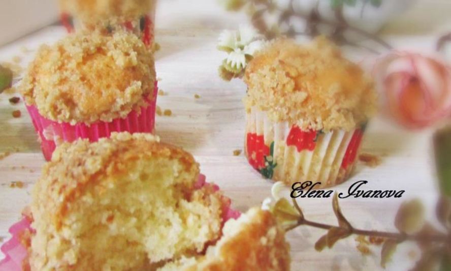 Рецепт творожные капкейки с кедровым штрейзелем