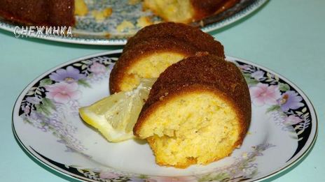 тыквенный кекс с цитрусовой пропиткой