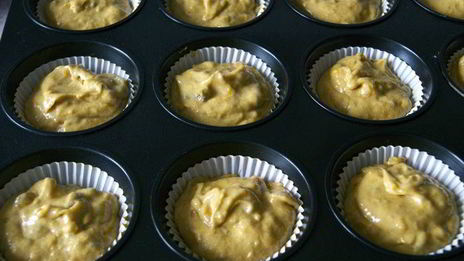 тыквенные кексы с морковным кремом