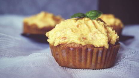 тыквенные кексы с морковным кремом