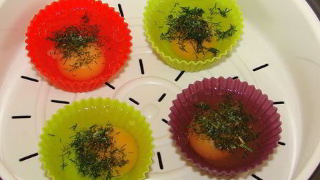 яичные кексы на пару