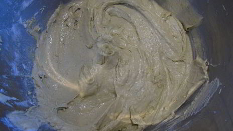 зеленый творожный кекс