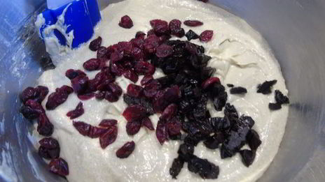 зеленый творожный кекс