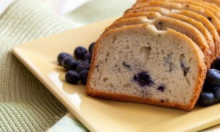 Рецепт бананово-черничный хлеб
