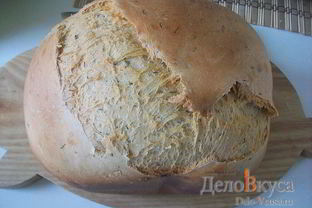 Белый хлеб с укропом в хлебопечке