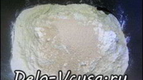 белый хлеб с укропом в хлебопечке