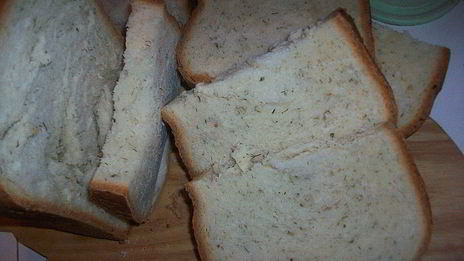 белый хлеб с укропом в хлебопечке