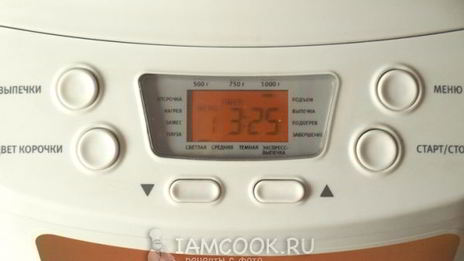 белый хлеб в хлебопечке