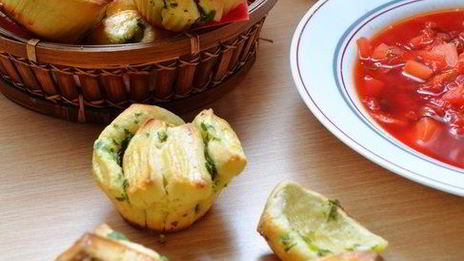 чесночные гармошки к борщу