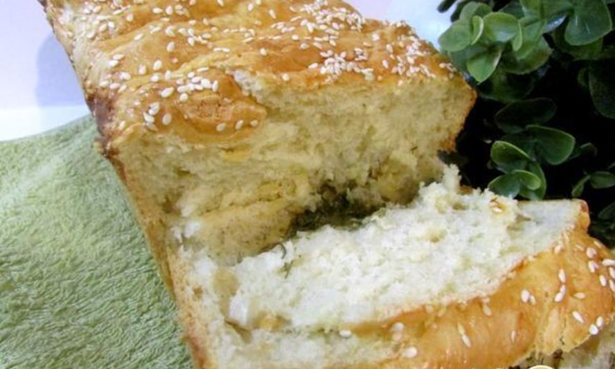 Рецепт домашний хлеб с сыром и укропом