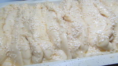 домашний хлеб с сыром и укропом