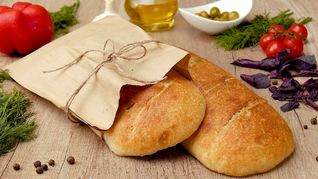 Домашний хлеб с зеленью