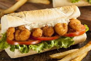 Французский багет с рыбой