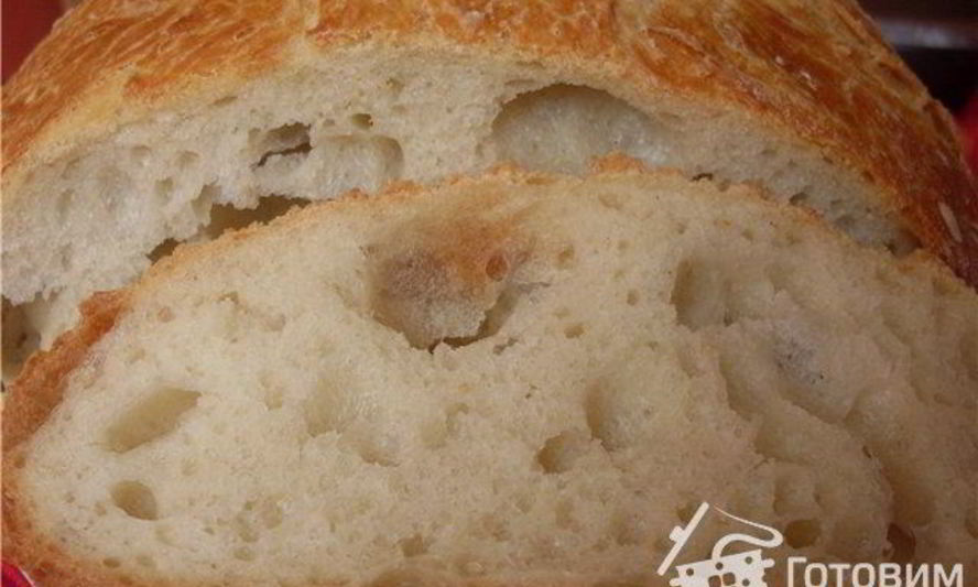 Рецепт хлеб-каравай из кастрюли