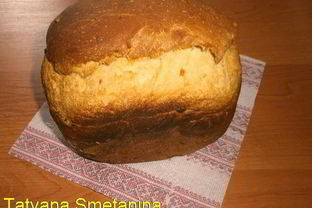 Хлеб с сыром и сырокопченой колбасой