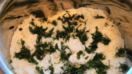 сконы с зеленью и сыром