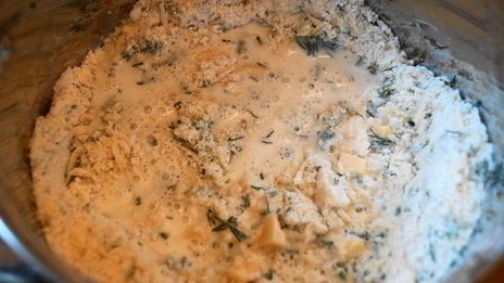 сконы с зеленью и сыром