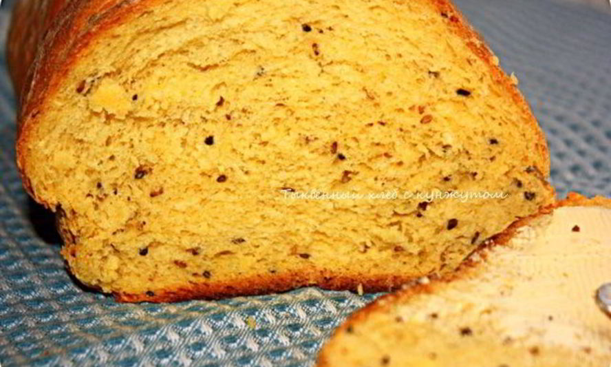 Рецепт тыквенный хлеб с кунжутом