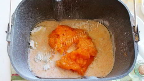 тыквенный хлеб в хлебопечке