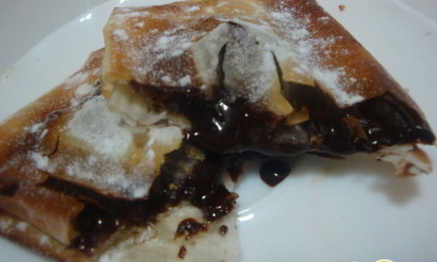 Рецепт хрустящие конвертики с шоколадом