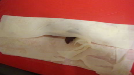 хрустящие конвертики с шоколадом