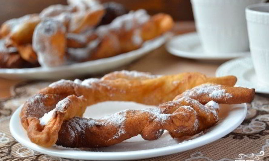 Рецепт хворост на ряженке