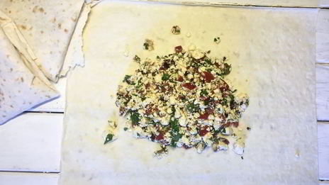 конвертики с творожной начинкой