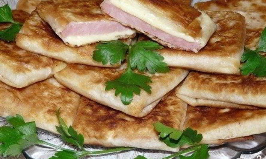Рецепт конвертики с ветчиной и сыром