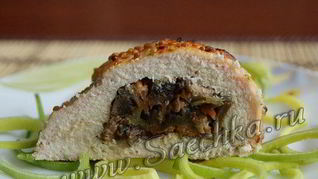 Куриный конвертик с грибами