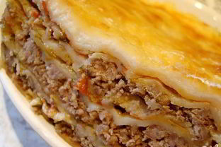 Фарш с лавашем