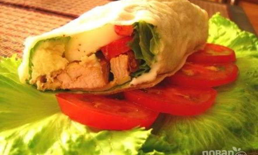 Рецепт грудка в лаваше