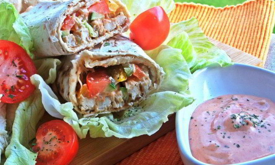 Рецепт курица с овощами в лаваше